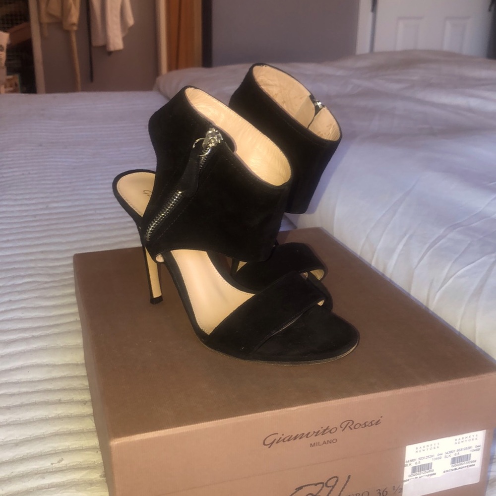 Gianvito Rossi Camnero Nero Sandal Heels
